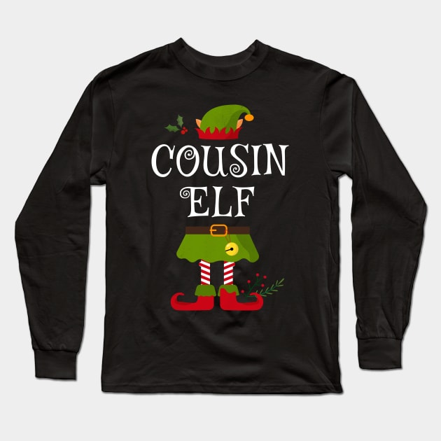 Cousin Elf Shirt , Family Matching Group Christmas Shirt, Matching T Shirt for Family, Family Reunion Shirts Long Sleeve T-Shirt by bkls